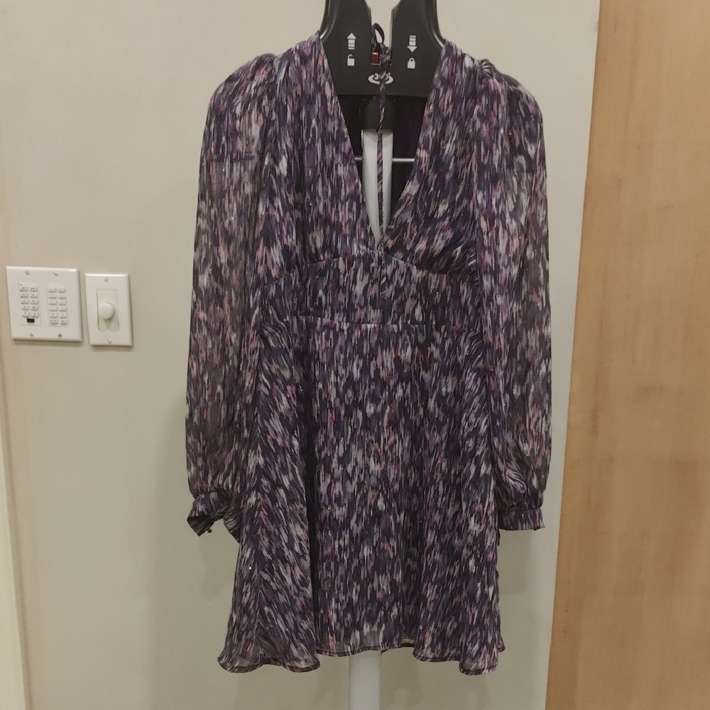 Dynamite Purple Patterned Dress